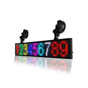 TBD Electronic Scrolling Message LED Display screen Programmable rear window Advertising Message pixel art led car sign display