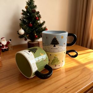 Mug à café/thé en céramique personnalisé, style bonhomme de neige professionnel, écologique, en grès, compatible lave-vaisselle et micro-ondes, pour aliments - Product Image 2