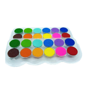 Offre Spéciale – Mini Tampons Encreurs Ronds Non Toxiques Personnalisables 12 Couleurs pour Empreintes Digitales, Lavables, pour Peinture et Activités Préscolaires - Product Image 5