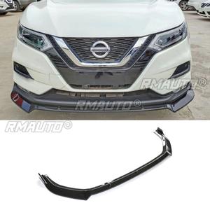 Diffuseur de pare-chocs avant noir brillant pour Nissan Qashqai 2019-2020 – Pièce de modification et protection de carrosserie - Product Image 3