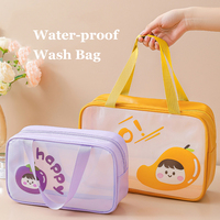 Trousse de Toilette Grande Capacité Personnalisée en PVC/PU avec Fermeture Éclair – Étui de Voyage Mignon pour Articles de Toilette et Maquillage