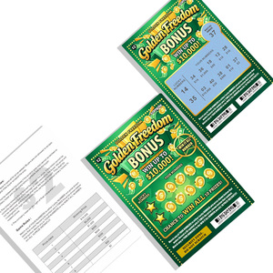 Lotería Rasca y Gana al por Mayor, Personalizada con Datos Variables, Estilo Doble Premio, Impresión Digital, Número de Lotería Rasca y Gana - Product Image 4