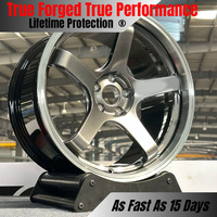 Nouvelles jantes en alliage d'aluminium forgé monobloc chromées noires légères personnalisées VeroX 15-26 pouces 5x120/5x114.3 pour M3/M4 Tesla