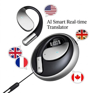 Écouteurs Traducteurs IA Intelligents Sans Fil, Casque Sportif à Crochet d'Oreille avec Écran LED, <span class=keywords><strong>NON</strong></span> Anti-Bruit, Casque de Jeu - Product Image 1