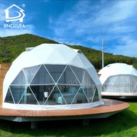 6m 8m 10m geo igloo glamping luxe extérieur pvc dôme hôtel maison géodésique dômes tente à vendre