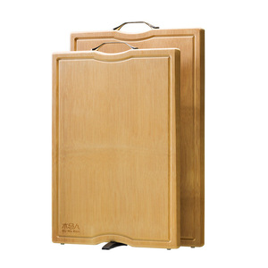 Planches à découper en bambou rectangulaires, rondes et de formes irrégulières avec poignée pour la cuisine - Product Image 2