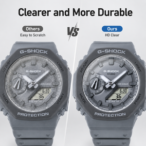 Protecteur d'écran pour montre intelligente, film en verre transparent résistant aux chocs et à la lumière bleue pour Casio <span class=keywords><strong>GA</strong></span> <span class=keywords><strong>2200</strong></span> <span class=keywords><strong>GA</strong></span> 2110 - Product Image 5