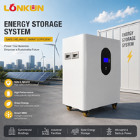 Batterie solaire domestique empilable Longkun 20 kWh 51,2 V 400 Ah LiFePO4, stockage d'énergie ESS, alimentation de secours connectée au réseau