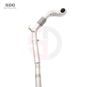 Tubo de Escape de Alto Rendimiento SDO SUS304 para VW <span class=keywords><strong>Golf</strong></span> <span class=keywords><strong>7</strong></span> <span class=keywords><strong>7</strong></span>.5 MK7 MK7.5 <span class=keywords><strong>GTI</strong></span> 2013-2020, Tubo Recto con Junta Flexible - Product Image 3