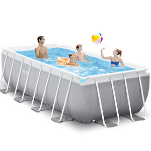 Intex 26790 4m x 2m x 1.22m חיצוני מעל האדמה גדול מלבני מסגרת בריכה - Product Image 6