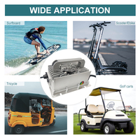 Chargeur de batterie rapide AC/DC Longrun Q2-800 800W pliable en aluminium pour batteries au plomb, Li-ion, LiFePO4 36V 48V 72V pour vélos électriques et trottinettes (norme UE)