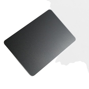 Nero opaco in bianco biglietti da visita in metallo su misura in alluminio anodizzato in metallo carta di spazi vuoti per incisione <span class=keywords><strong>laser</strong></span> - Product Image 1