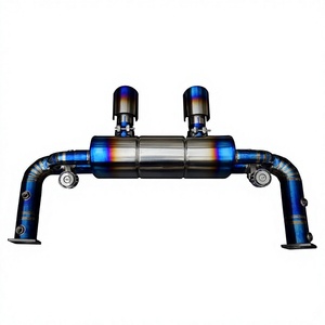 Escape de titanio azul quemado Vortex Racing para Porsche 991.2 Carrera S/4S/GTS Twin Turbo Flat Six, piezas de ajuste de sonido. - Product Image 1