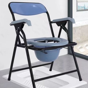 Folding Toilet <b>Chair</b> For Seniors Thickened <b>Commode</b> <b>Chair</b> Home Use Hospital <b>Chair</b> - Product Image 1