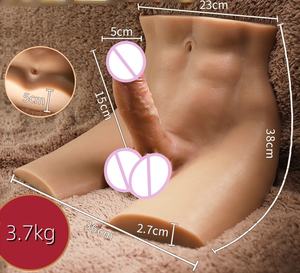 ดิลโด้แบบนั่งครึ่งตัวของผู้ชายเซ็กซ์ทอยสำหรับผู้หญิงและรักร่วมเพศช่วยตัวเองของผู้ชายขนาดใหญ่ - Product Image 5