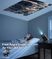 Projecteur LCD X7AR avec rapport de contraste 1000:1, Android 14, résolution 1080P, mise au point automatique pour le home cinéma et le bureau