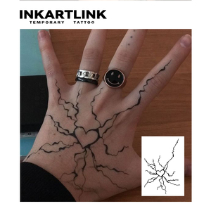 สติกเกอร์สักลาย INKARTLINK สำหรับติดผิวกาย ลายหัวใจ<span class=keywords><strong>แตก</strong></span> กันน้ำ เป็นมิตรกับสิ่งแวดล้อม ติดทนนาน 15 วัน ขายส่งจำนวนมาก - Product Image 2