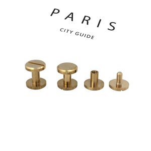 Cloxy Rắn Brass Ràng Buộc Chicago Vít Đinh Tán Đinh Tán Cho Album Ảnh Da Thủ Công Đinh Tán Vành Đai Ví Ốc Vít 10Mm Cap - Product Image 3