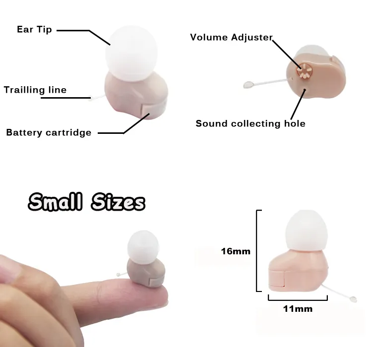 ITE Cheap Best Micro Ear Prices Hearing Aids Earphone JH-907