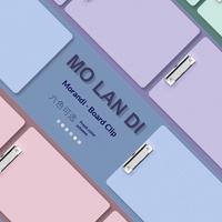 Porte-documents en plastique Morandi A4/A5/A6, support pour procès-verbaux de réunion, bloc-notes, base rigide, menu à points, porte-clip