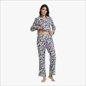 Conjunto de Pijama de Mujer de Punto Premium con Estampado Completo Personalizado, Ropa de Dormir Suave de Algodón y Modal, Bambú y Algodón Orgánico Transpirable - Product Image 2