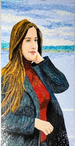 Vendita di fabbrica moda ritratto fatto a mano <span class=keywords><strong>mosaico</strong></span> di <span class=keywords><strong>vetro</strong></span> piastrelle arte murale decorazione famosi ritratti di uomini dipinti per la casa hotel - Product Image 2