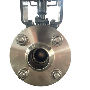 Vanne de régulation pneumatique à port en V haute température, siège métallique revêtu de stellite, ANSI 600LB, 425 ° C pour raffinerie de pétrole - Product Image 4