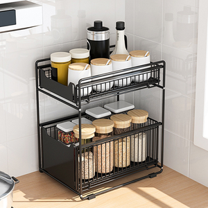 מדף אחסון בקומה השנייה, חוט נמשך מהכיור, סל אחסון למטבח, ארונות ואחסון - Product Image 1