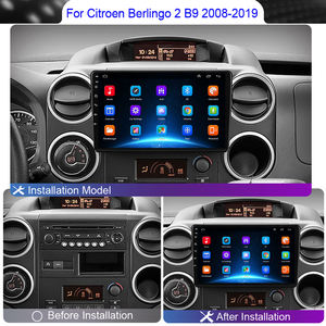 Autoradio Android pour Citroën Berlingo 2 B9 Peugeot Partner 2021 Lecteur multimédia Carplay Navigation GPS Écran tactile QLED - Product Image 2
