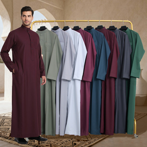 Classic <strong>Men</strong> <strong>Thobe</strong> Saudi Style Arabic Robe Multiple Colors Islamic Clothing for <strong>Men</strong> Traditional Dishdasha Kandura for Daily Wear - Product Image 1