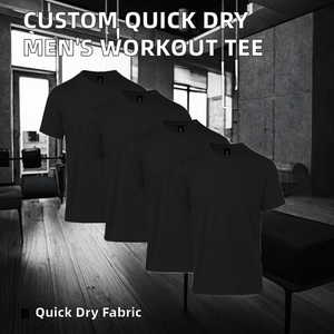 T-shirt basique gris pour homme en coton, col rond, manches courtes, logo personnalisé, vêtements décontractés - Product Image 2