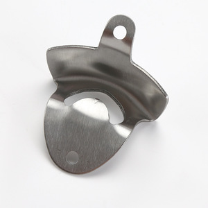 Stainless Steel Wall Mounted <b>Bottle</b> <b>Opener</b> 8x6.5cm Flat Design For Home <b>Bar</b> Use With Logo Printing Option - Product Image 5