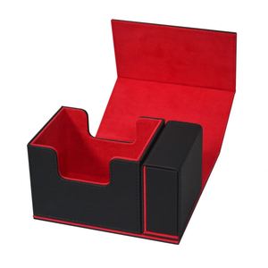 Boîte de rangement pour cartes de jeu, capacité 180+ cartes, boîte de rangement premium pour cartes à collectionner TCG avec plateau à dés, porte-cartes magnétique - Product Image 4