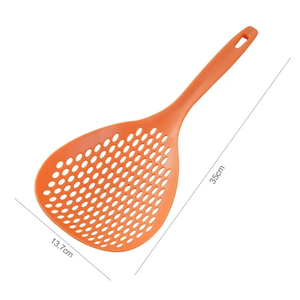 1Pcs Large Anti-Scald Plastic Spoon Household Kitchen Tool Food Straining Skimmer Spatula <b>Colander</b> <b>Strainer</b> for Cooking - Product Image 1