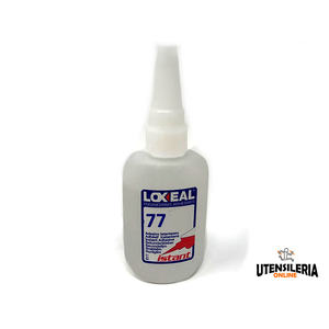 Adhésif 77 Loxeal Instant noir visqueux, tenace et flexible usage général, bouteille de 500g - Product Image 1