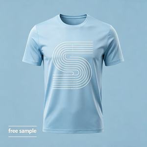 T-shirts de course personnalisés 100 % polyester à séchage rapide pour événements de marathon, imprimés par transfert thermique, tricotés unis, vierges, pour publicité - Product Image 1
