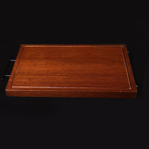 South American Teak Cutting Board 40x28x2.5 Cm With Handle Rectangle Solid <b>Wood</b> Chopping <b>Block</b> Household Use - Product Image 1