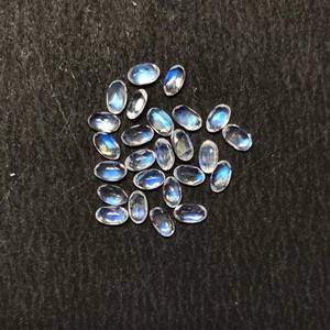 3x5mm Natural Rainbow <b>Moonstone</b> AAA Quality Oval Faceted Blue Gemstone IGI Certified Heat Treated Wholesale Price Loose Gemstone - Product Image 6