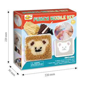 Wholesale Custom Diy Yarn Craft Home Decor Kids Needlework <strong>Latch</strong> <strong>Hook</strong> Rug <strong>Kits</strong> for Starter - Product Image 2