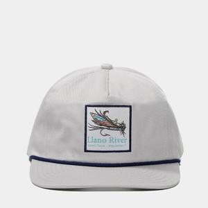 OEM Custom Logo 5 Panel Unstructured Slightly Curved Brim Snapback Cap Cotton <b>Light</b> Gray Woven Patch Hat With <b>Rope</b> - Product Image 2