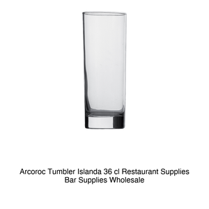 Vaso de Vidrio Arcoroc Iceland 36 cl, Altura 17 cm, Diámetro 6.4 cm - Product Image 2