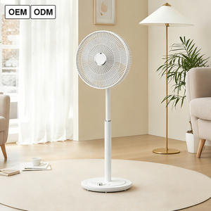 Ventilateur sur pied en plastique RUNAL de 12,9 pouces à circulation d'air, avec télécommande, contrôlable par application, batterie lithium-ion rechargeable, réglable - Product Image 1