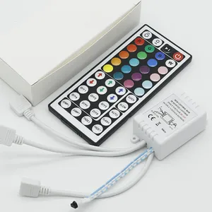 Caja de control RGB 44 teclas un bloque tres control remoto infrarrojo DC12V para el hogar tira de luz inteligente 5050 3528 2835 LED