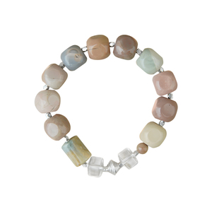 Bracelet classique en perles de pierres précieuses, bijoux élastiques de guérison, accessoire quotidien polyvalent idéal pour les cadeaux et les commandes en gros - Product Image 6