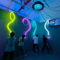 Jeu interactif de réaction à la lumière LED, jeu de défi de mémoire lumineux pour aire de jeux intérieure, salle de jeux, team building