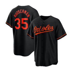 Bordado Personalizado al por Mayor de los <span class=keywords><strong>Orioles</strong></span> de Baltimore # 2 # 35 Camiseta de béisbol de malla de poliéster unisex para adultos en stock con estampado del logotipo frontal - Product Image 2