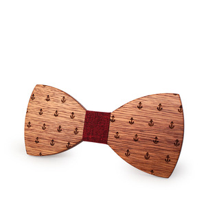 Nouveautés 2026 : Nœuds <span class=keywords><strong>Papillon</strong></span> en <span class=keywords><strong>Bois</strong></span> Motif Ancres de Bateau, Écologiques, Rouges, pour Hommes Adultes, Cadeaux de <span class=keywords><strong>Mariage</strong></span> et Accessoires de Marié - Product Image 2
