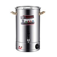 Marmite Électrique en Acier Inoxydable Grande Capacité pour Soupe et Bouillie, Usage Commercial, Fonctions Maintien au Chaud et Simmulation de Cuisson, Puissance 3200W