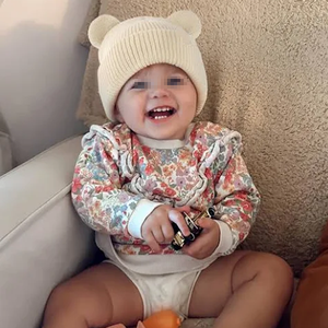 Bonnets en pur coton avec oreilles <span class=keywords><strong>d</strong></span>'ours pour bébés et jeunes enfants - Product Image 6
