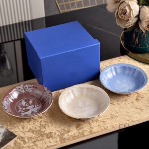 Vaisselle en céramique italienne en gros, ensemble de deux bols à salade de 6,75 pouces, idéal pour offrir en cadeau et pour la maison - Product Image 1